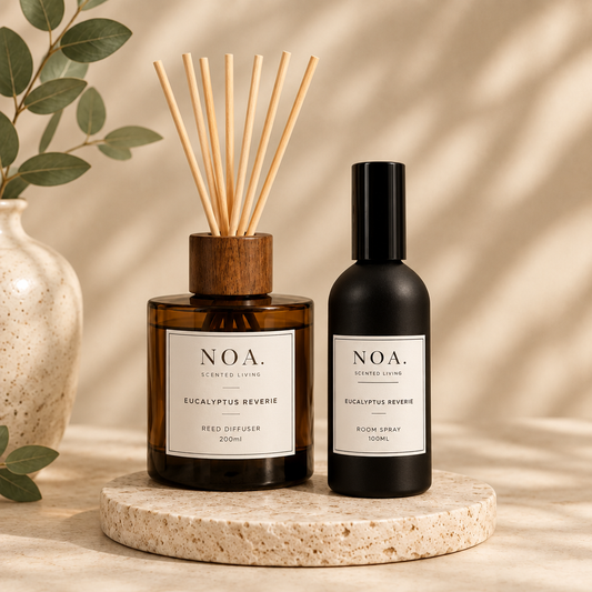 Combined Eucalyptus Reverie diffuser and room spray