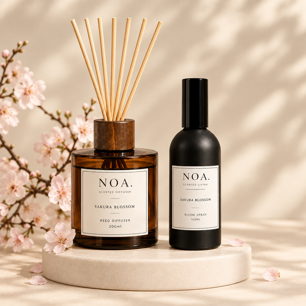 Combined Sakura Blossom diffuser and room spray