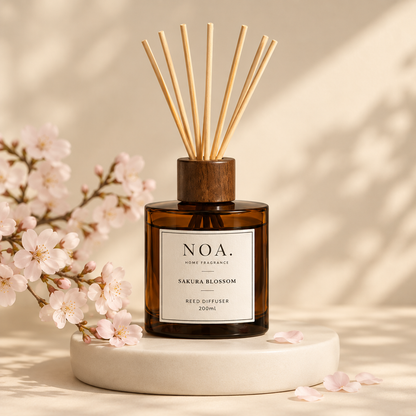 Sakura Blossom 200ml square diffuser